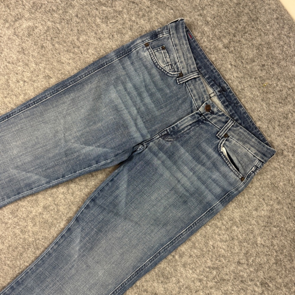 7 For All Mankind A Pocket Flare Denim Jeans Blue Size 30 Made in USA Y2K